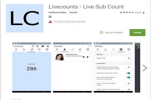 Livecounts - Live Sub Count for Android - Download