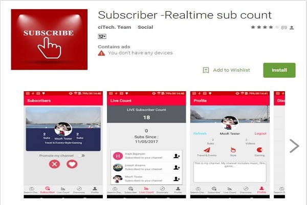 How to View  Live Subscriber Count in Realtime of any