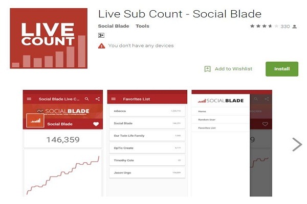 Live Sub Count - Social Blade on the App Store