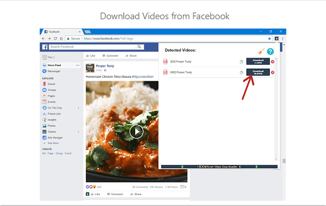 fb link video downloader