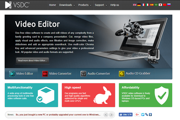 vsdc free video editor no watermark