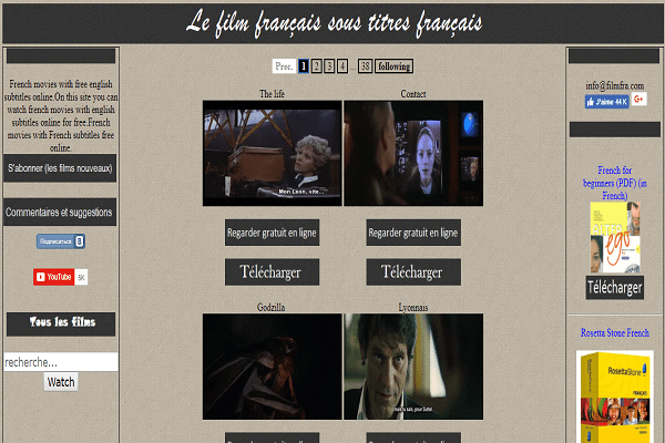 French film streaming websites hot sale