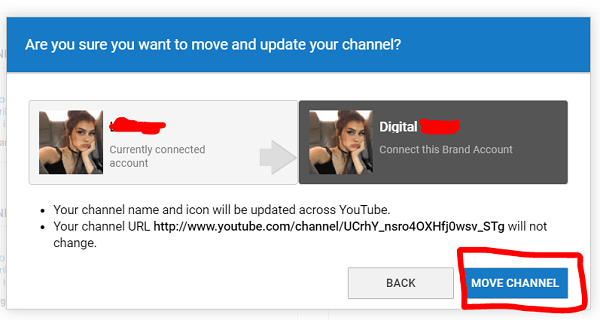 I can't move my channel to a brand account! -  Community